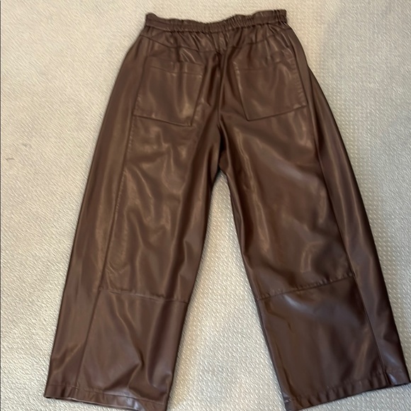 Pilcro Chocolate Brown Faux Leather Pants - Picture 4 of 7